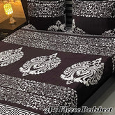 Fleece Bedsheet King Size-3Pcs-Design-611